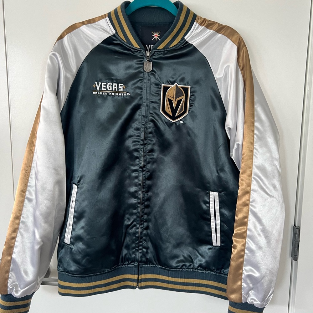 Vegas Golden Knights Varsity/Bomber Zip Jacket Men’s Size M (fits Women L-XL)
